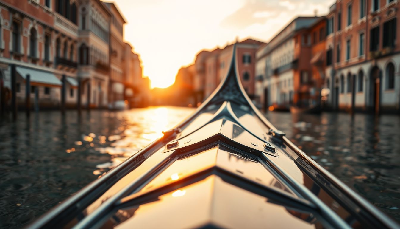 A lassú gondola haladás türelemre és belső harmóniára utal.