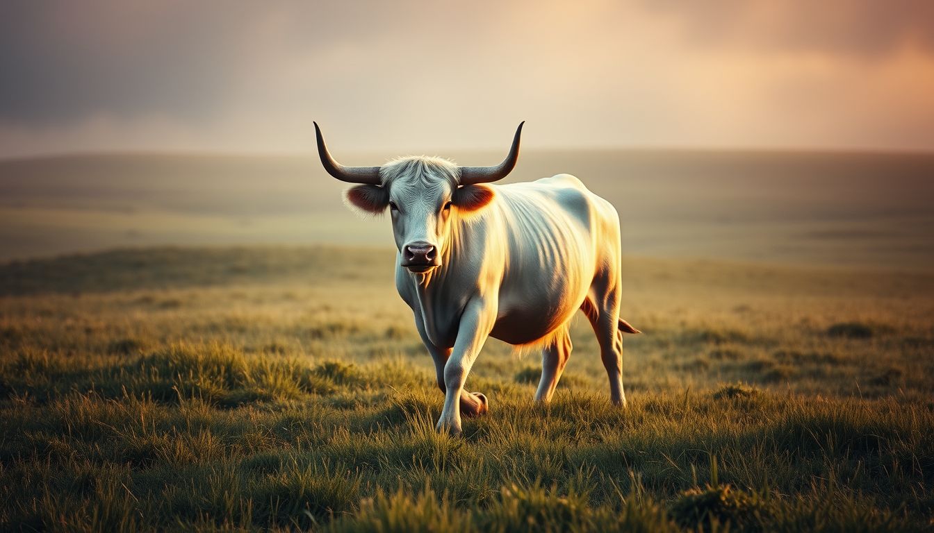 Az álombeli fehér bika tisztaságot és erőt szimbolizál.