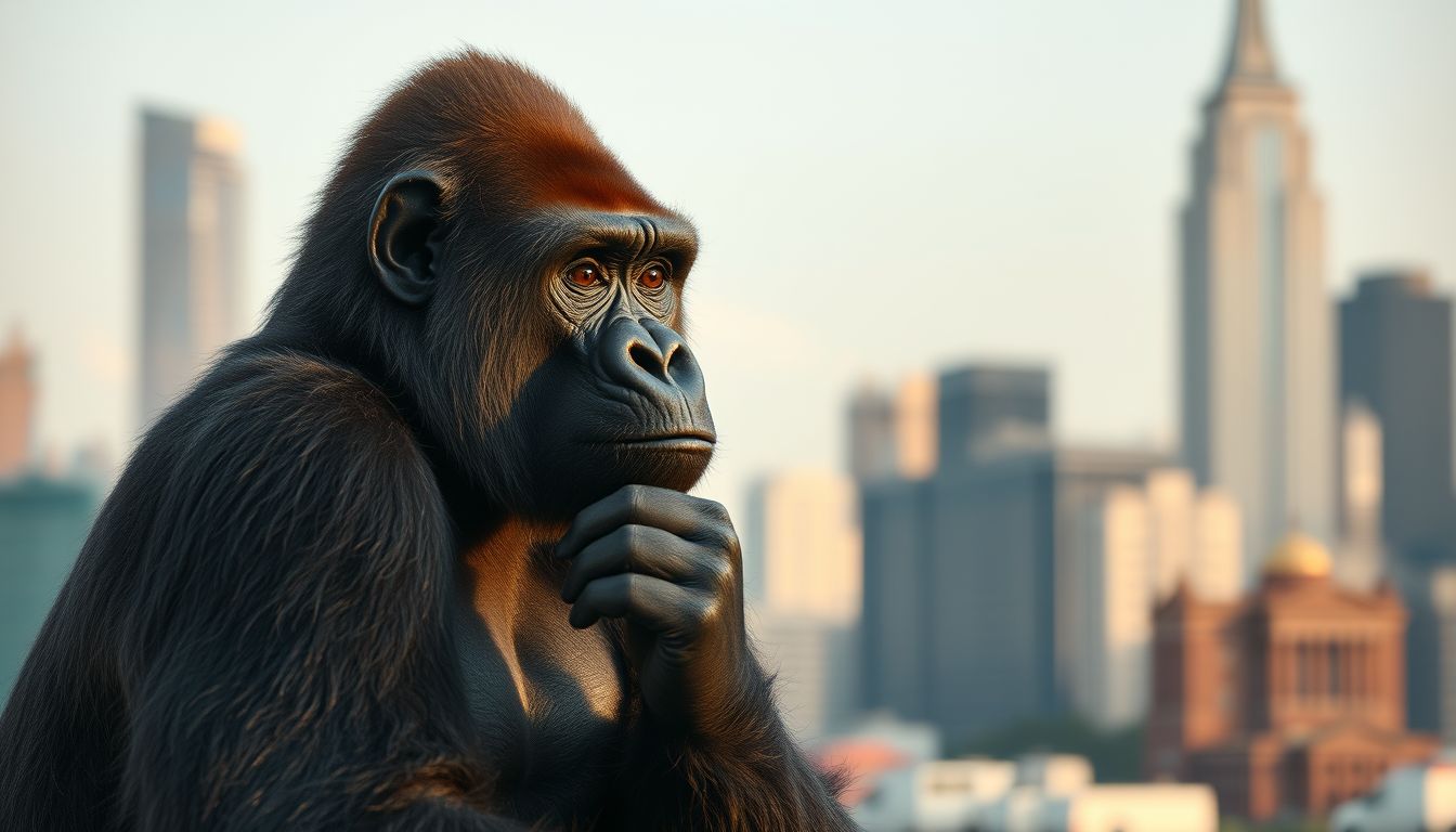 A gorilla álmok a vezetői képességek megerősödését jelzik.