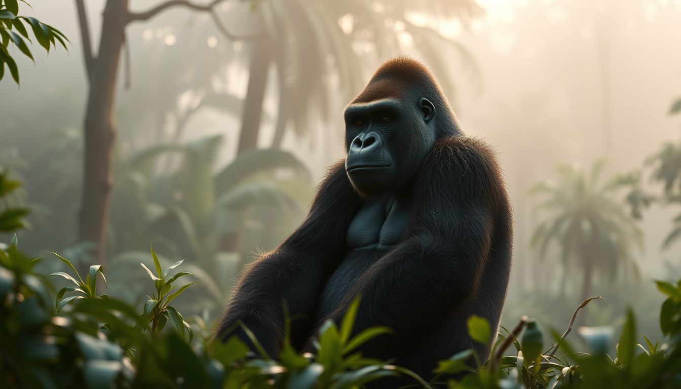 A gorilla álom erő és belső konfliktus megjelenítője lehet.