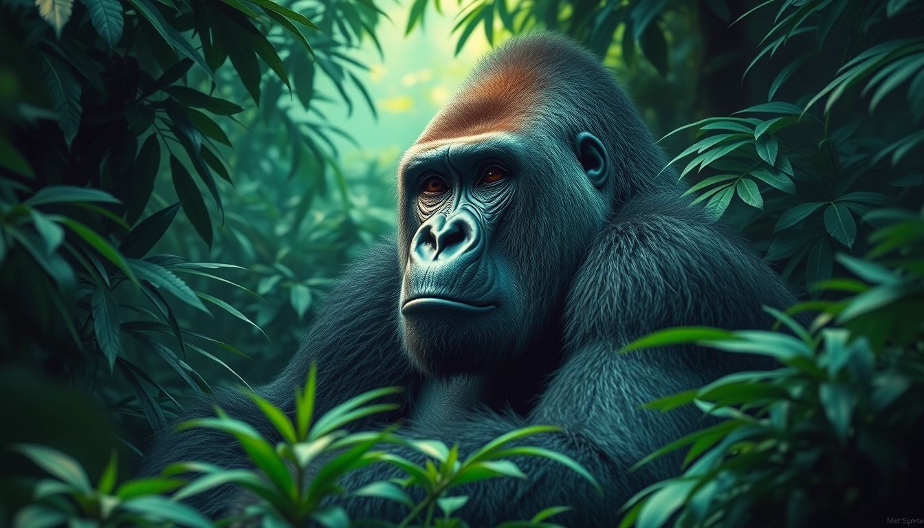 A gorilla totem az erő, bátorság és vezetés szimbóluma.