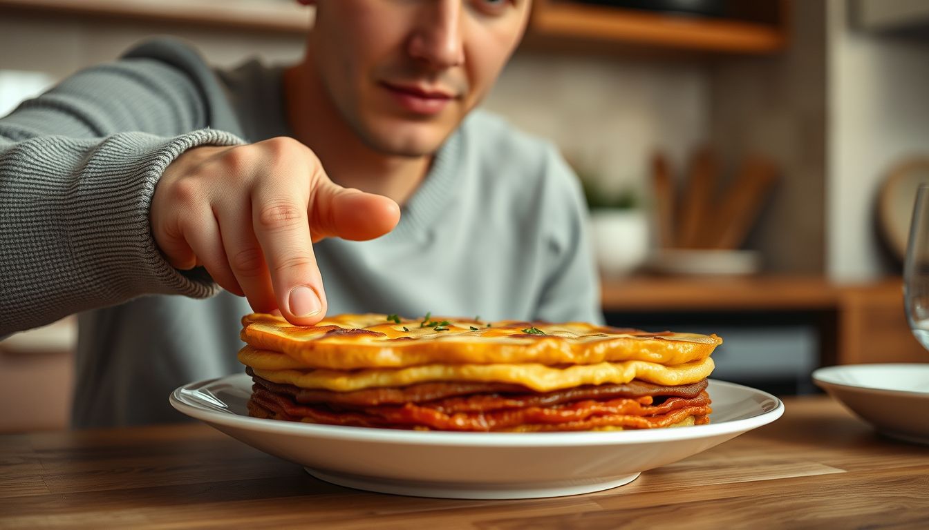 A rakott étel elutasítása álomban belső ellenállást jelez.