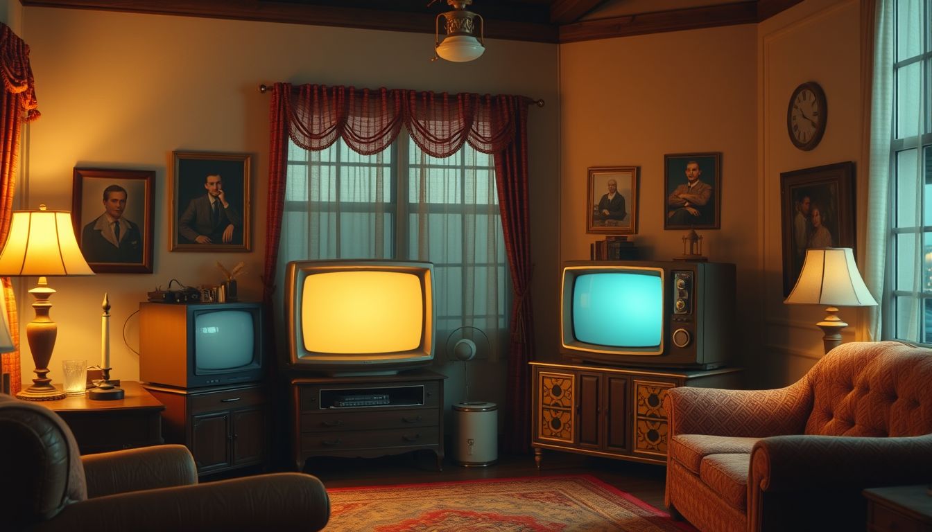 A múlt televíziója régi technikákkal és fekete-fehér képpel működött.