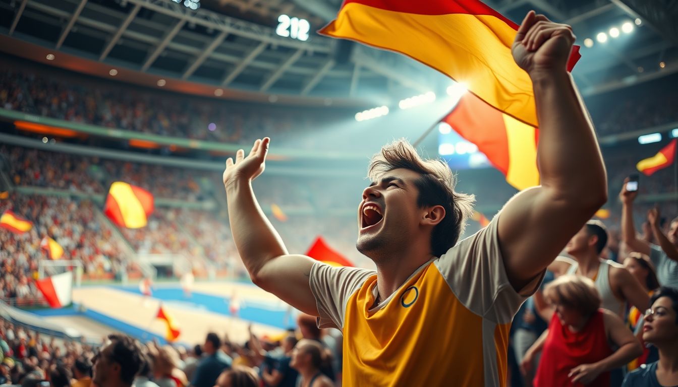 Az olimpiai szurkolás erőt és közösségi összetartozást jelképez.