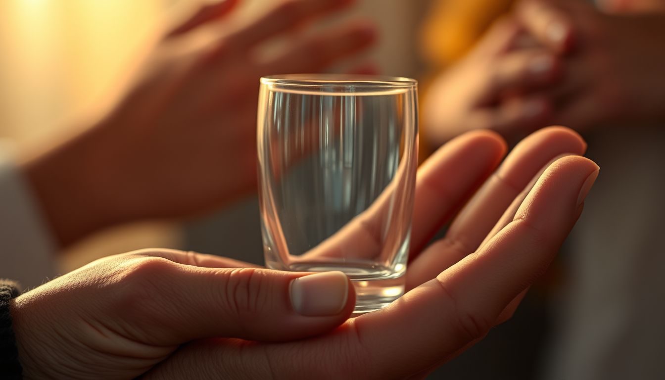 Egy pohár álomban a kapcsolatok és bizalom mély szimbóluma.