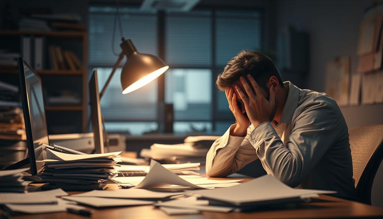 A kiégés álombeli figyelmeztetés a túlzott stresszre.