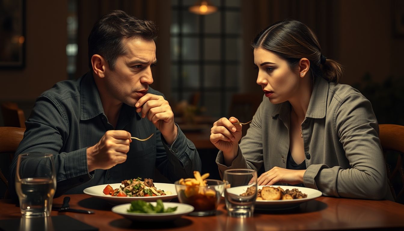 Álombeli kóstolás közbeni veszekedés a belső feszültséget jelzi.