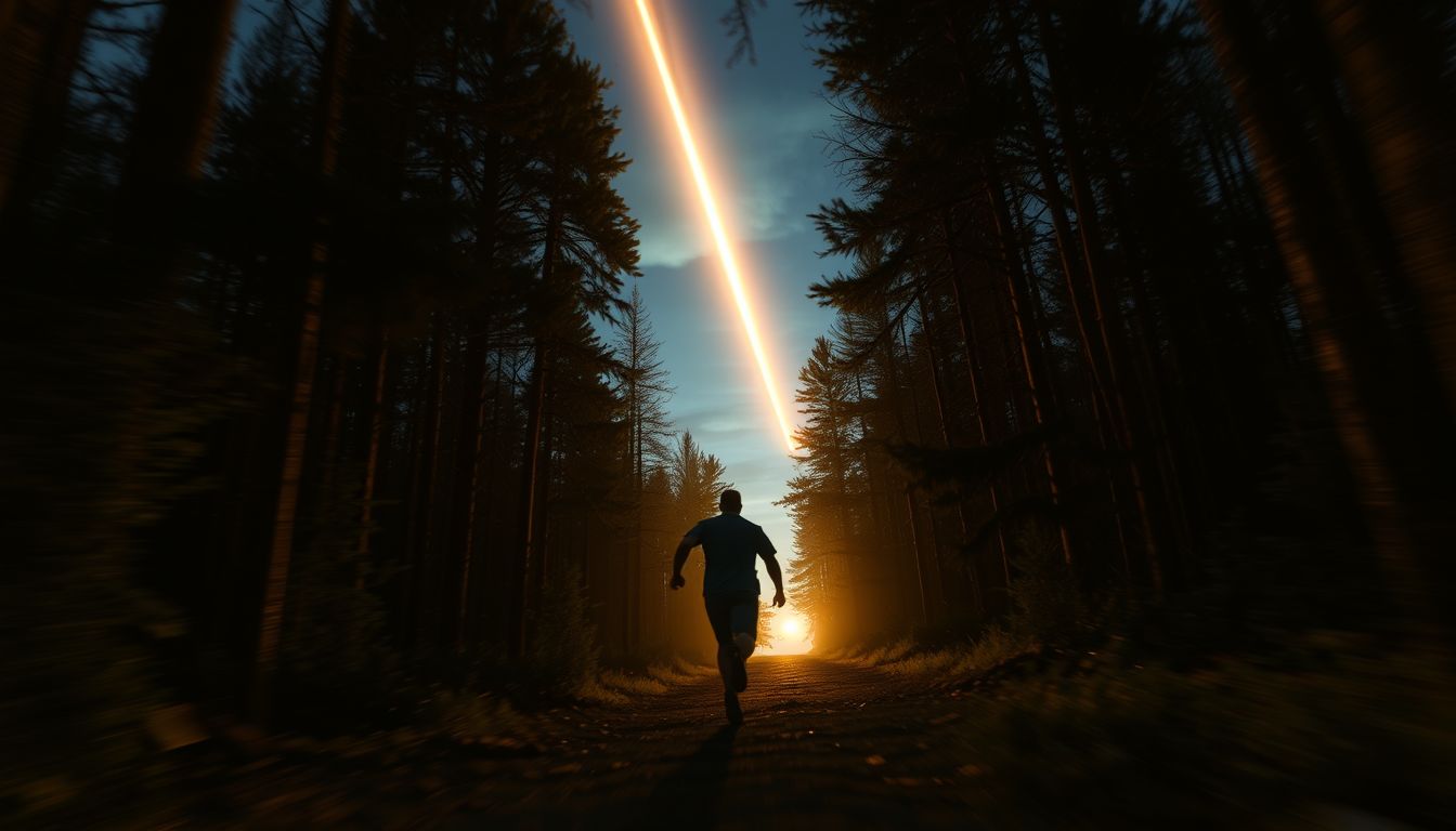 A meteor elől menekülés a változásoktól való félelmet jelzi.