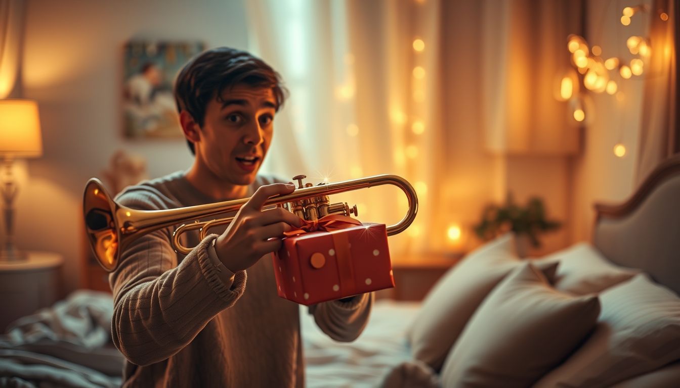 Álomban trombitát kapni sikeres kommunikációt jelez előre.