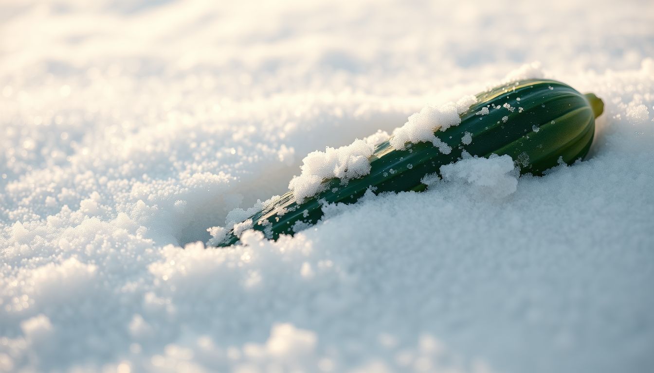 Az uborka a hóban álomban váratlan, friss lehetőségeket jelképez.