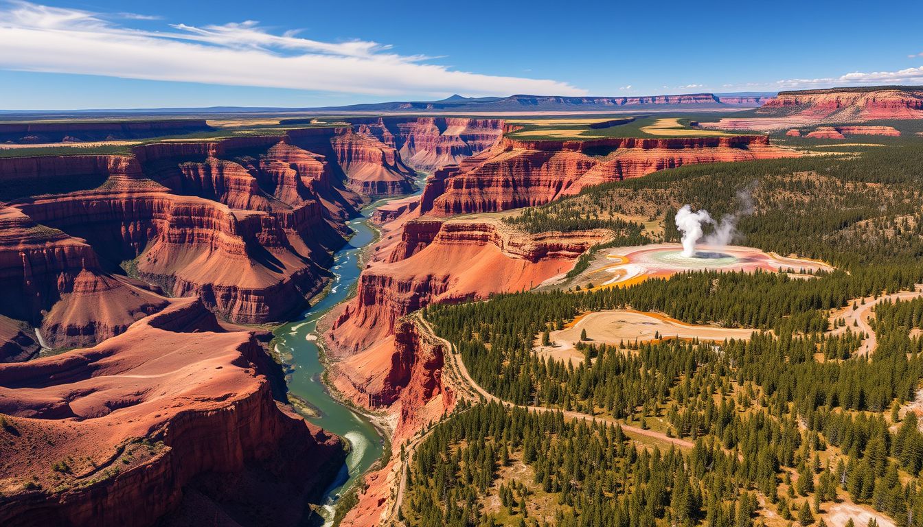 A Grand Canyon 445 km hosszú és 1,6 km mély szurdok.