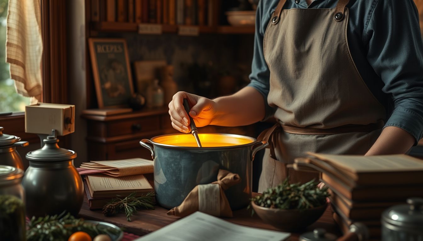 A titkos recept főzése álomban rejtett vágyakat jelképez.