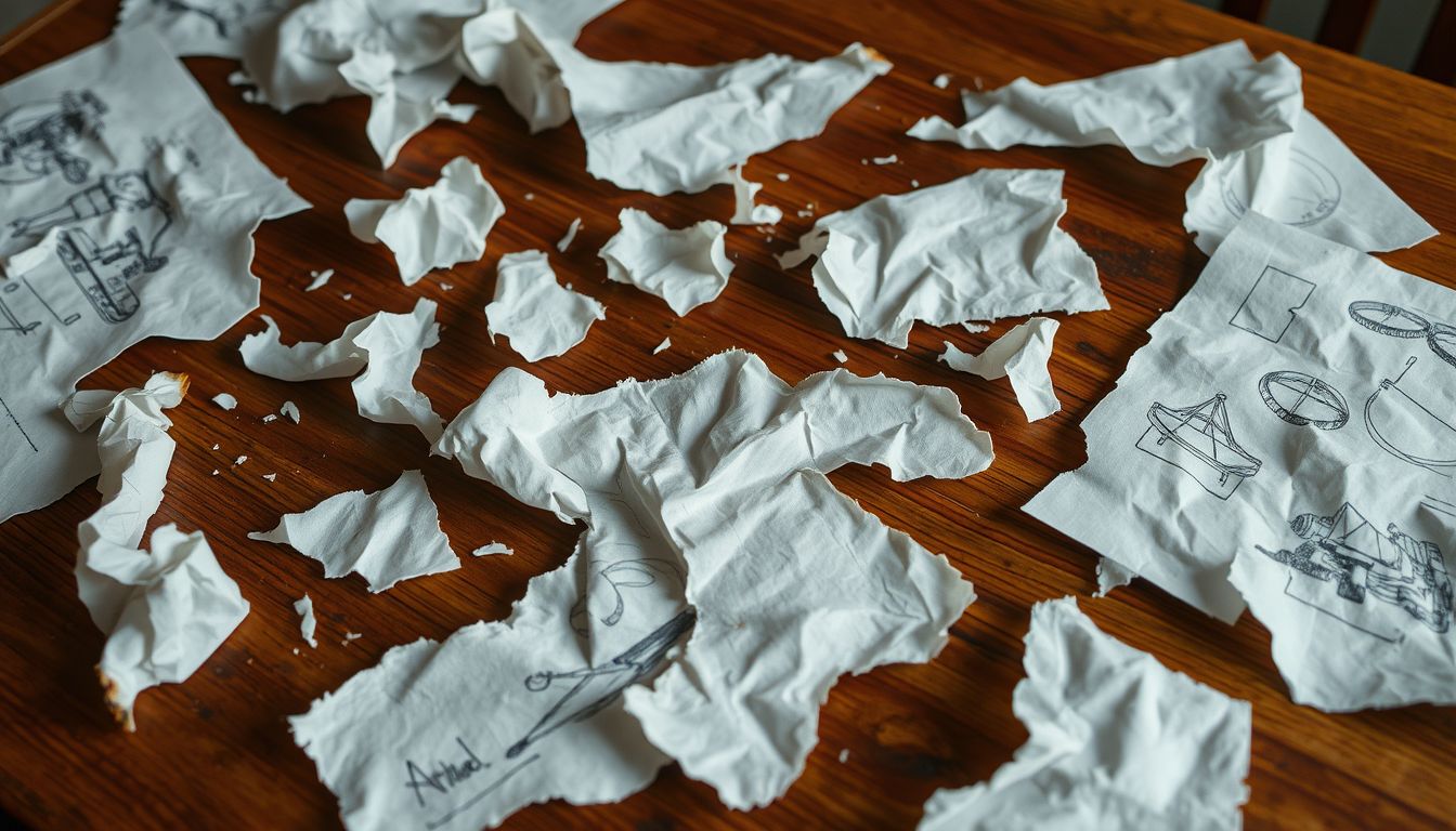 A rajzok elszakadása gyakran a kreatív blokkok jele.
