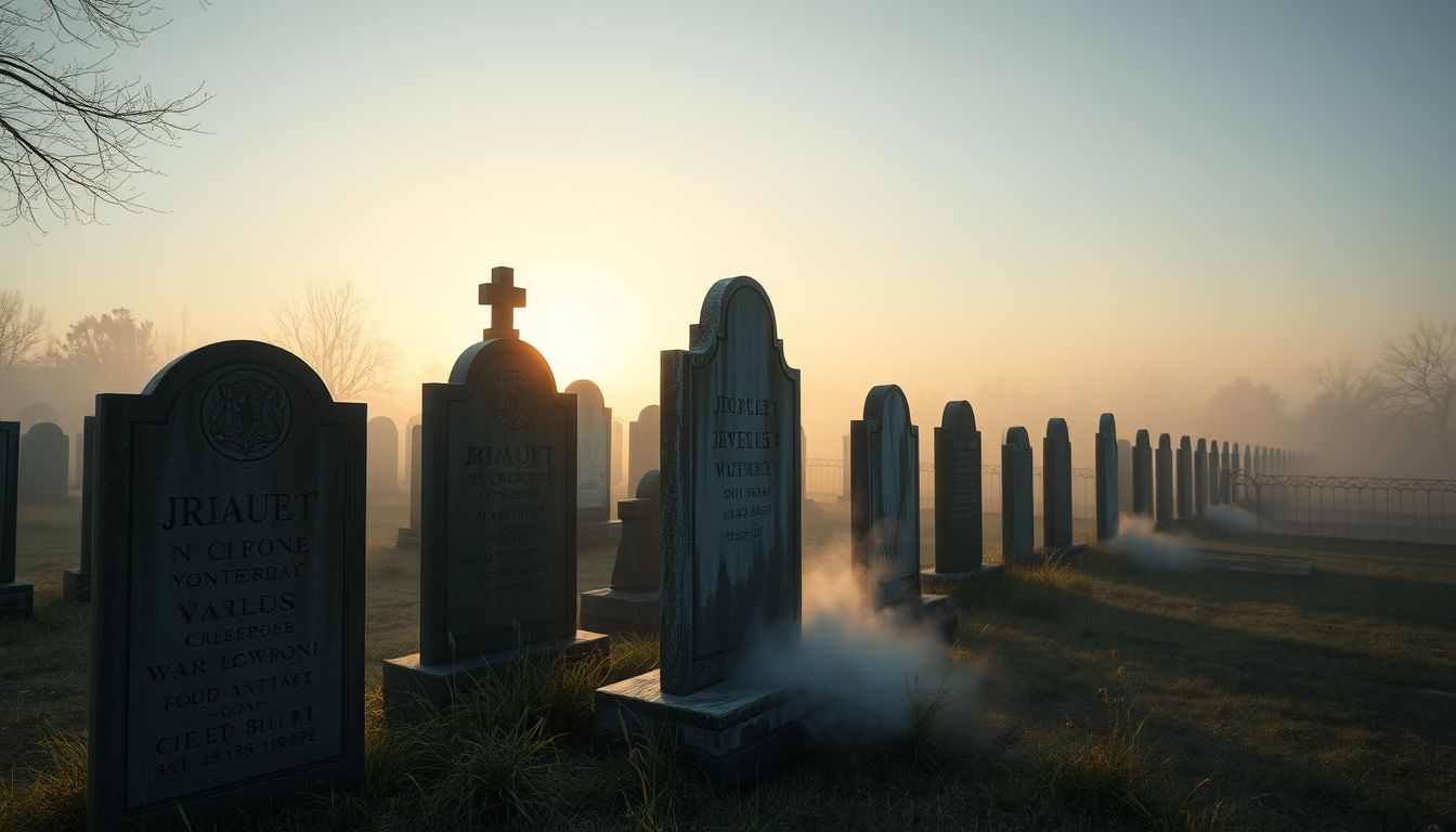 Az eltűnő síremlék az elveszett emlékek szimbóluma lehet.