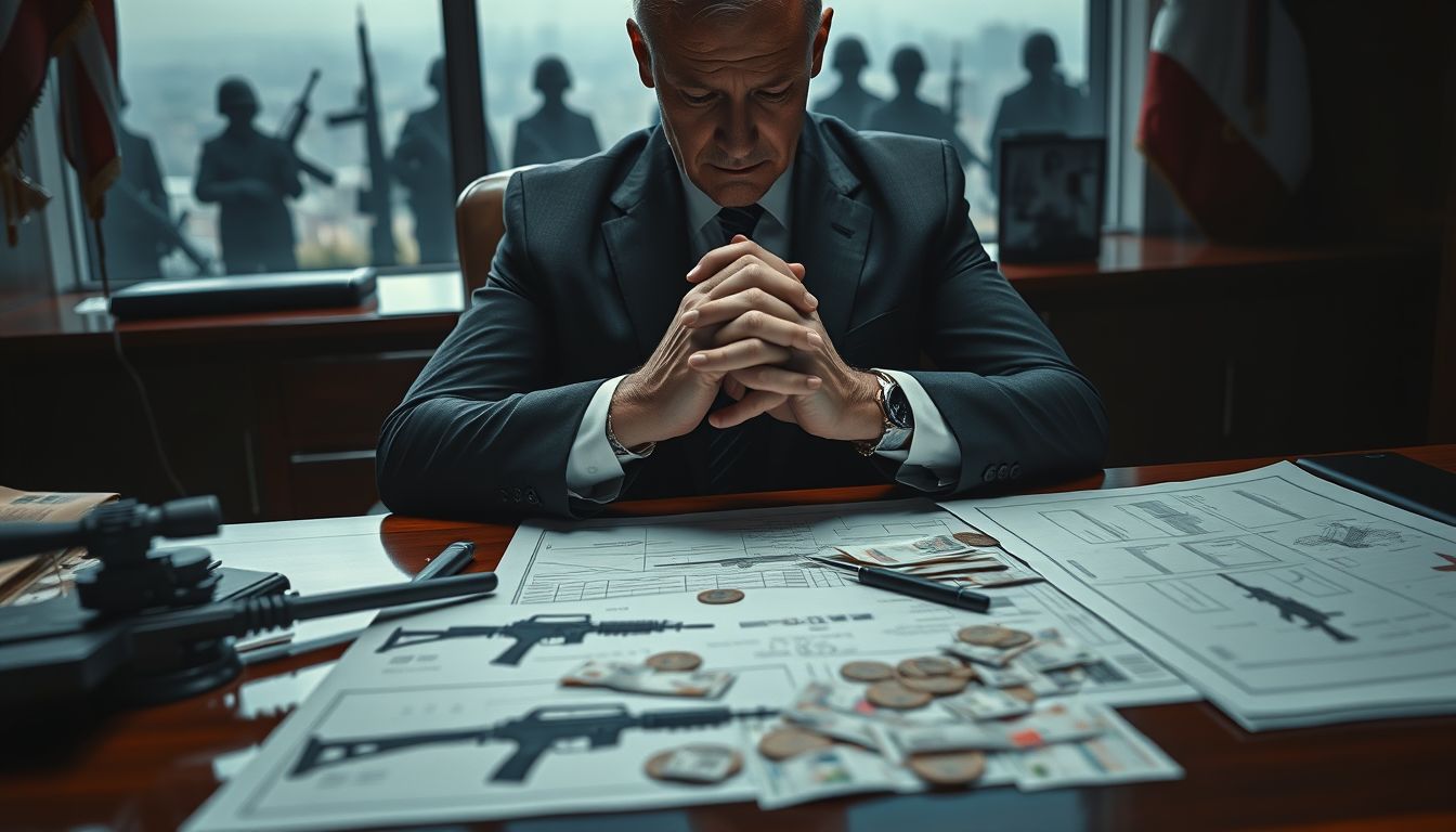 A fegyverkereskedő álma a hatalom és manipuláció szimbóluma.