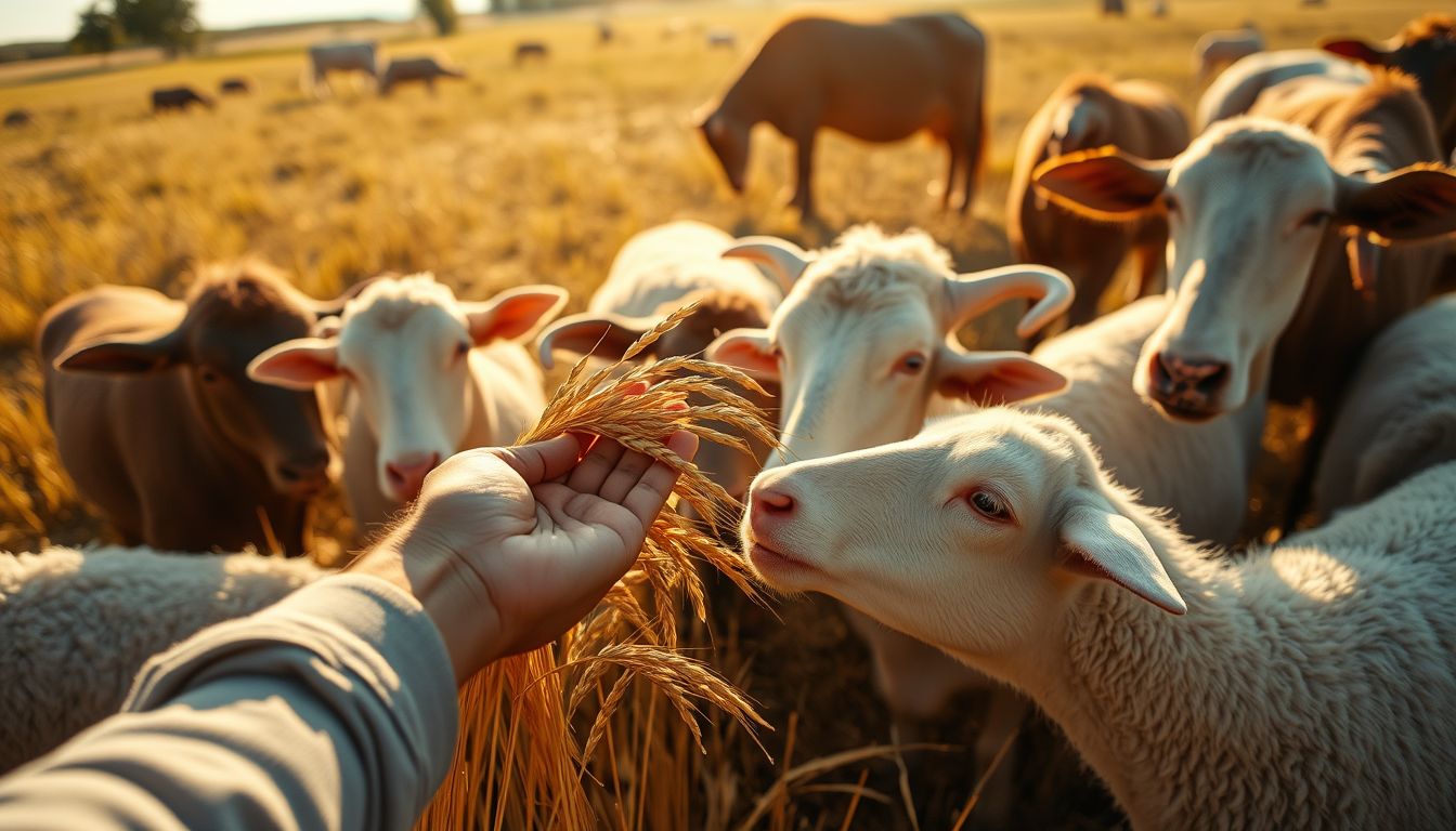 Álmodni, hogy állatokkal etetsz kalászt, bőséget jelez.