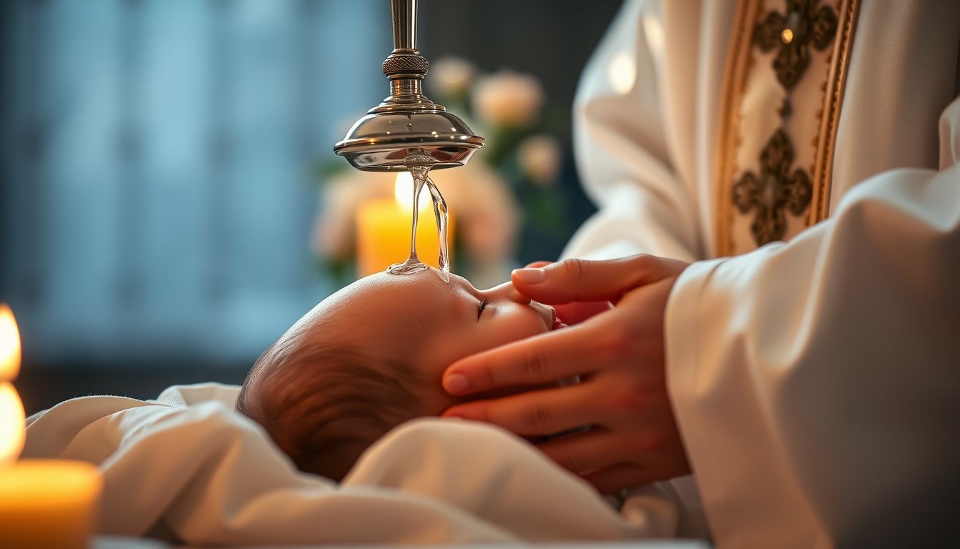 A keresztelés álomban a megújulás és tisztulás jele.