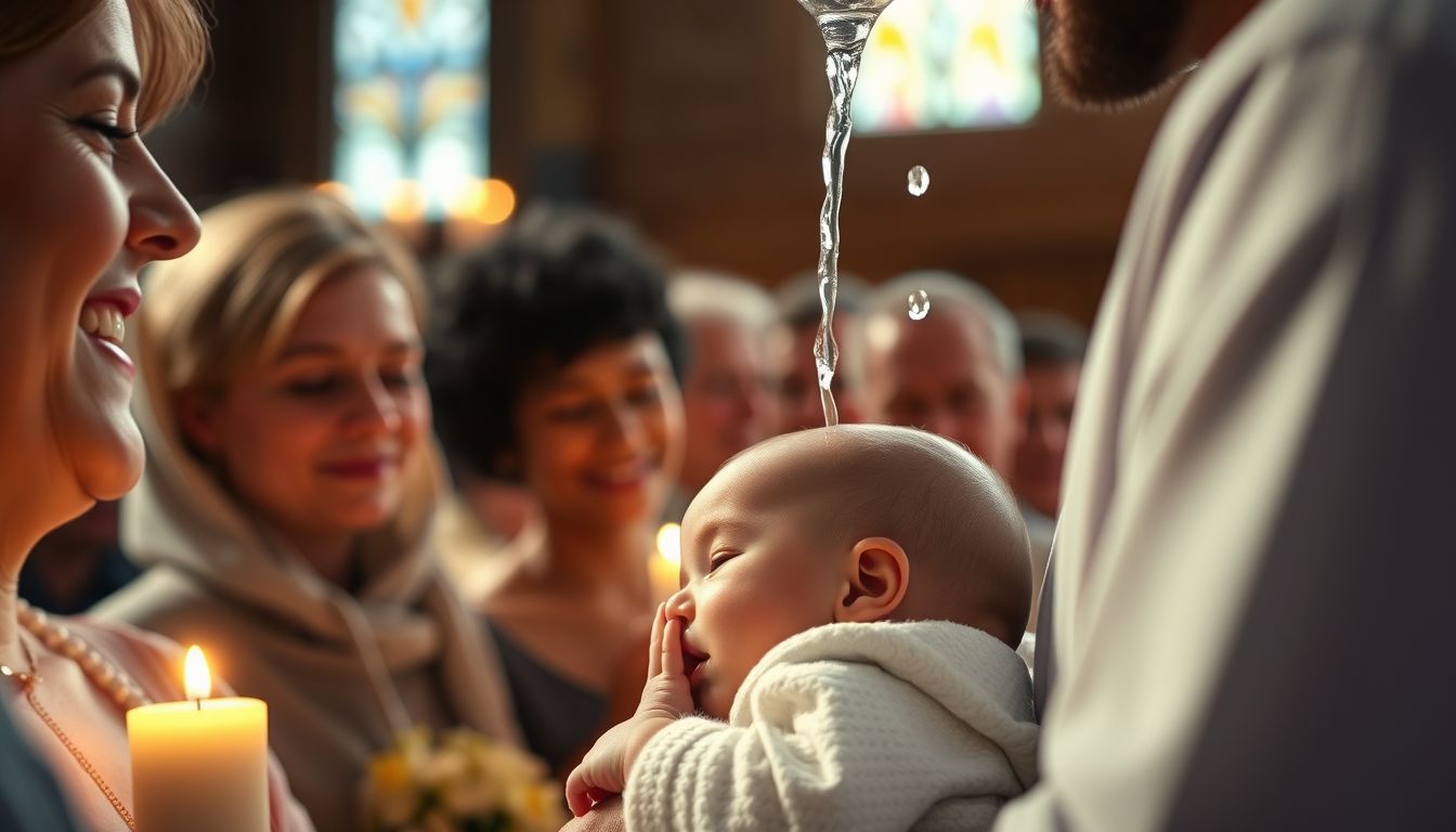 A keresztelő érzelmi megtisztulás és új kezdet szimbóluma.