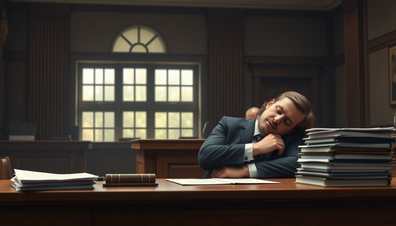 Az álombéli alvó bírók átalakuló igazságszolgáltatást jelképeznek.