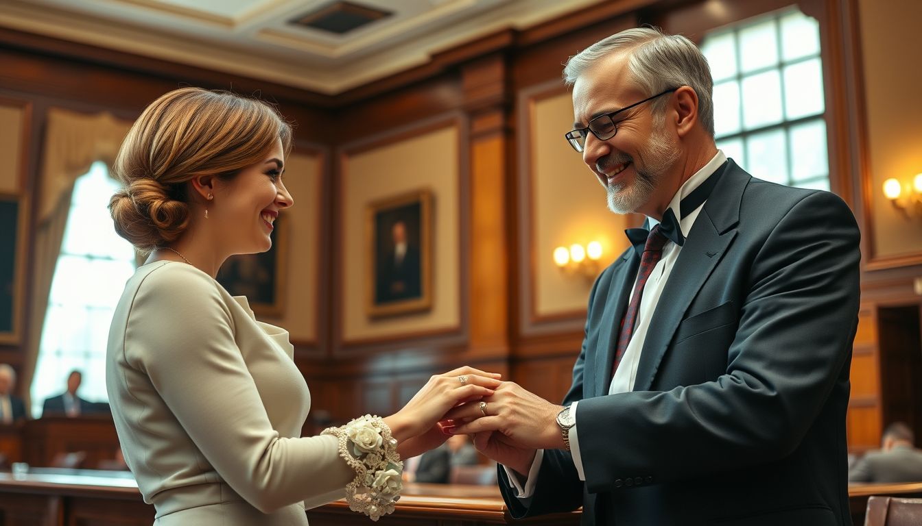 Az álmokban a bírósági tisztviselő házasság új igazságot jelképez.