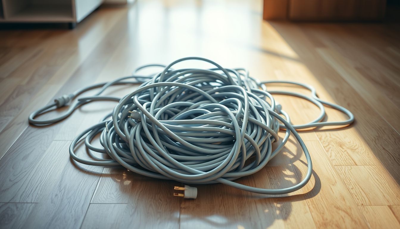 Az álombeli túl hosszú hosszabbító kábel korlátokat jelképezhet.