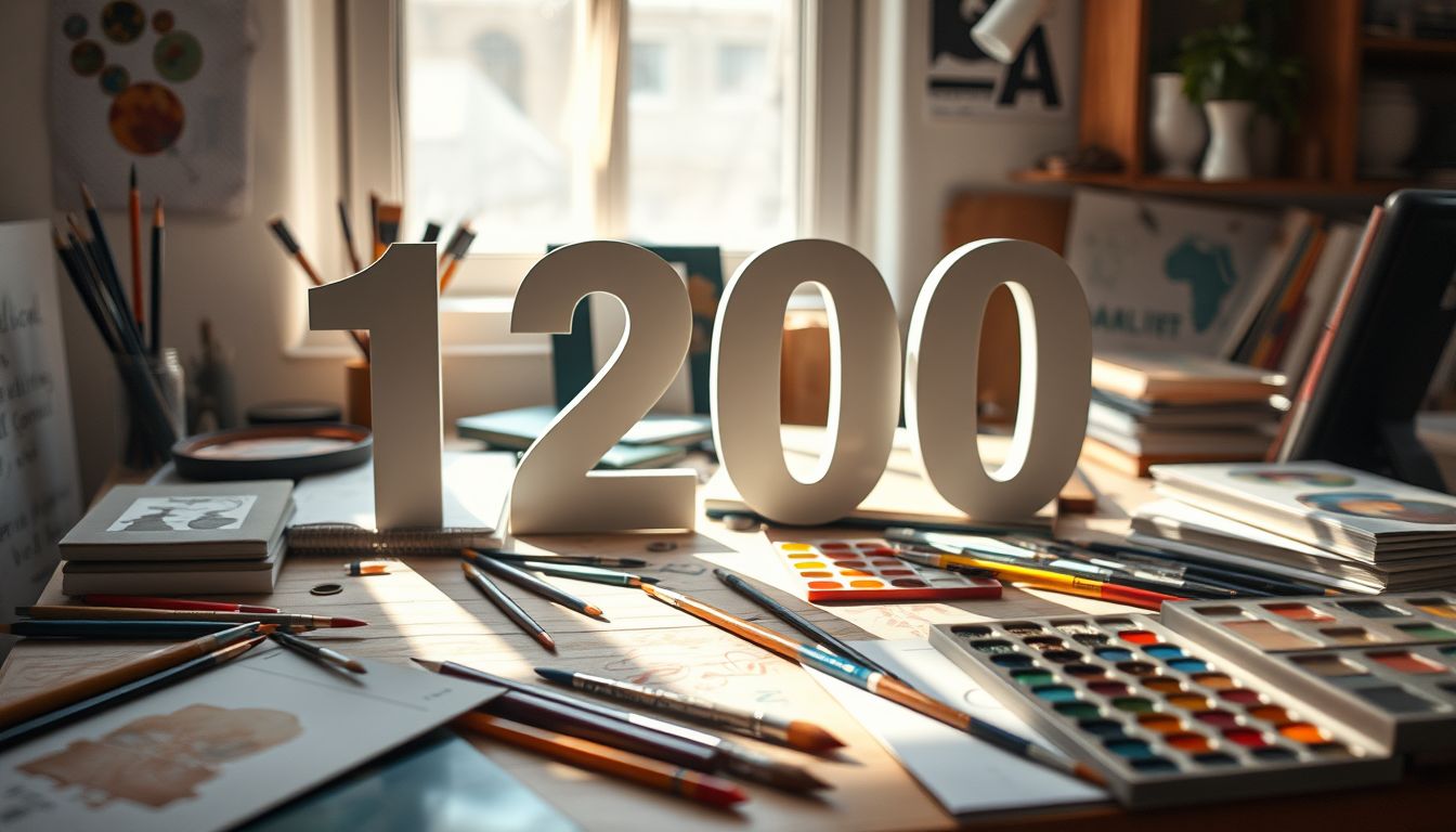 Az 1200-as szám álomban művészi kifejezés vágyát jelzi.