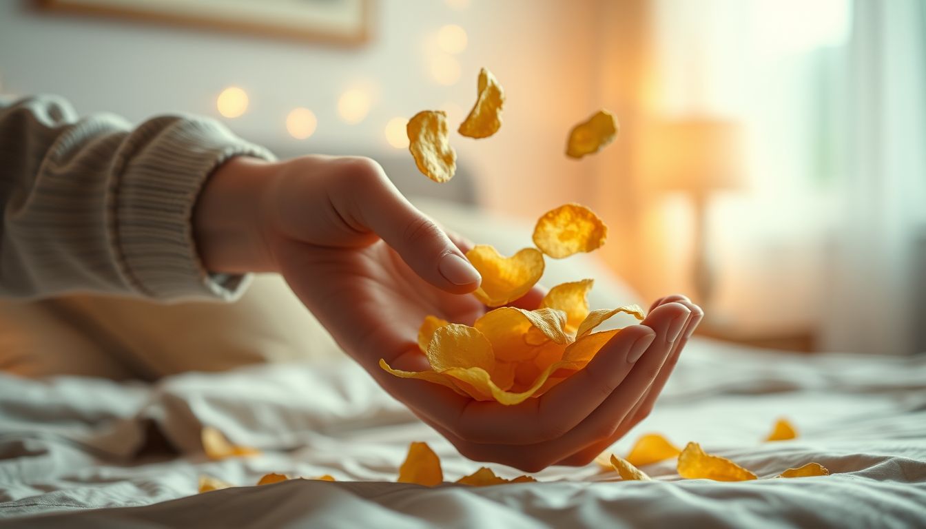 Álmokban a chips gyűjtése anyagi bőség és jutalom jelképe.