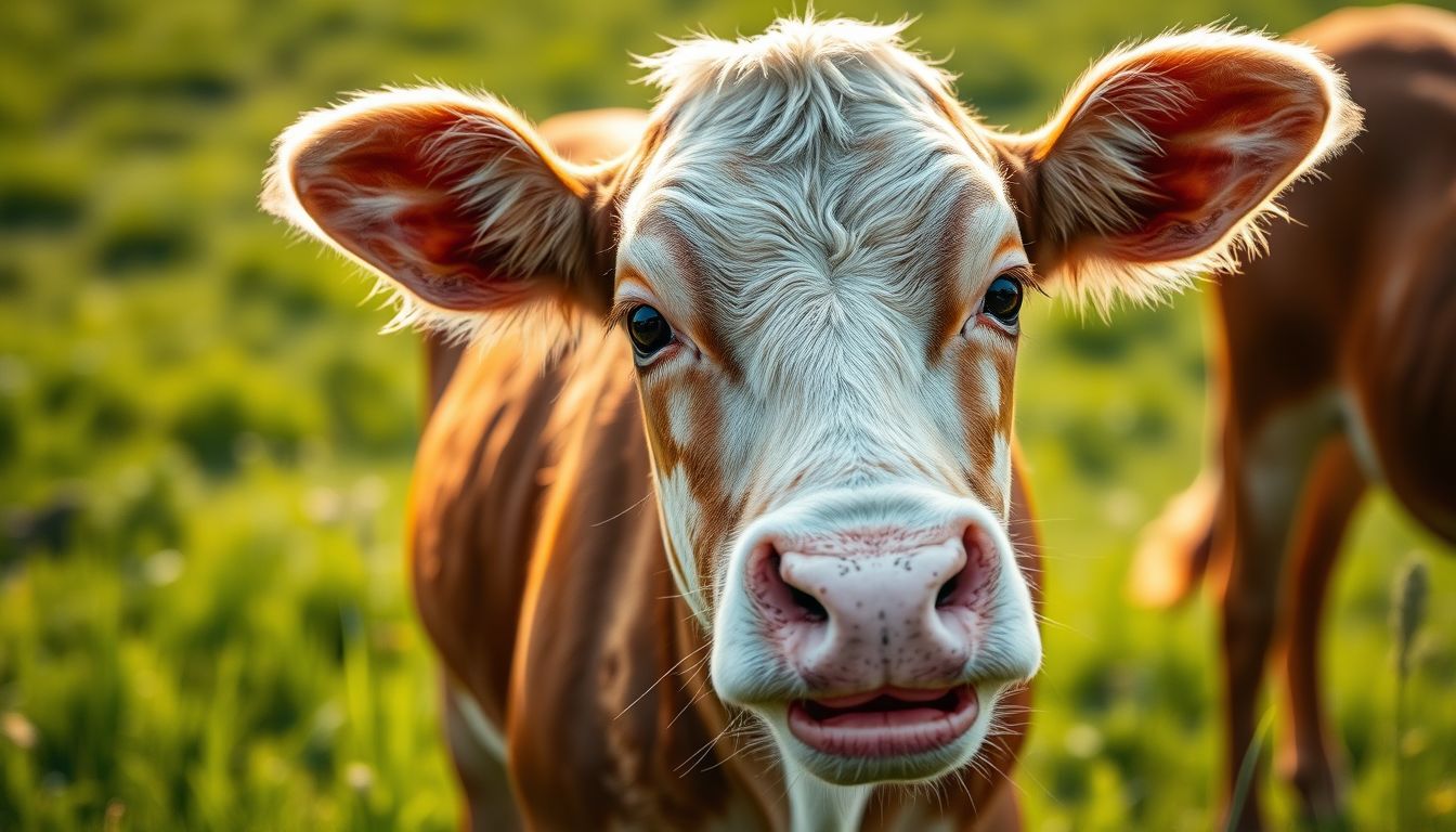 Az életerős borjú tiszta látása a jó egészséget jelzi.