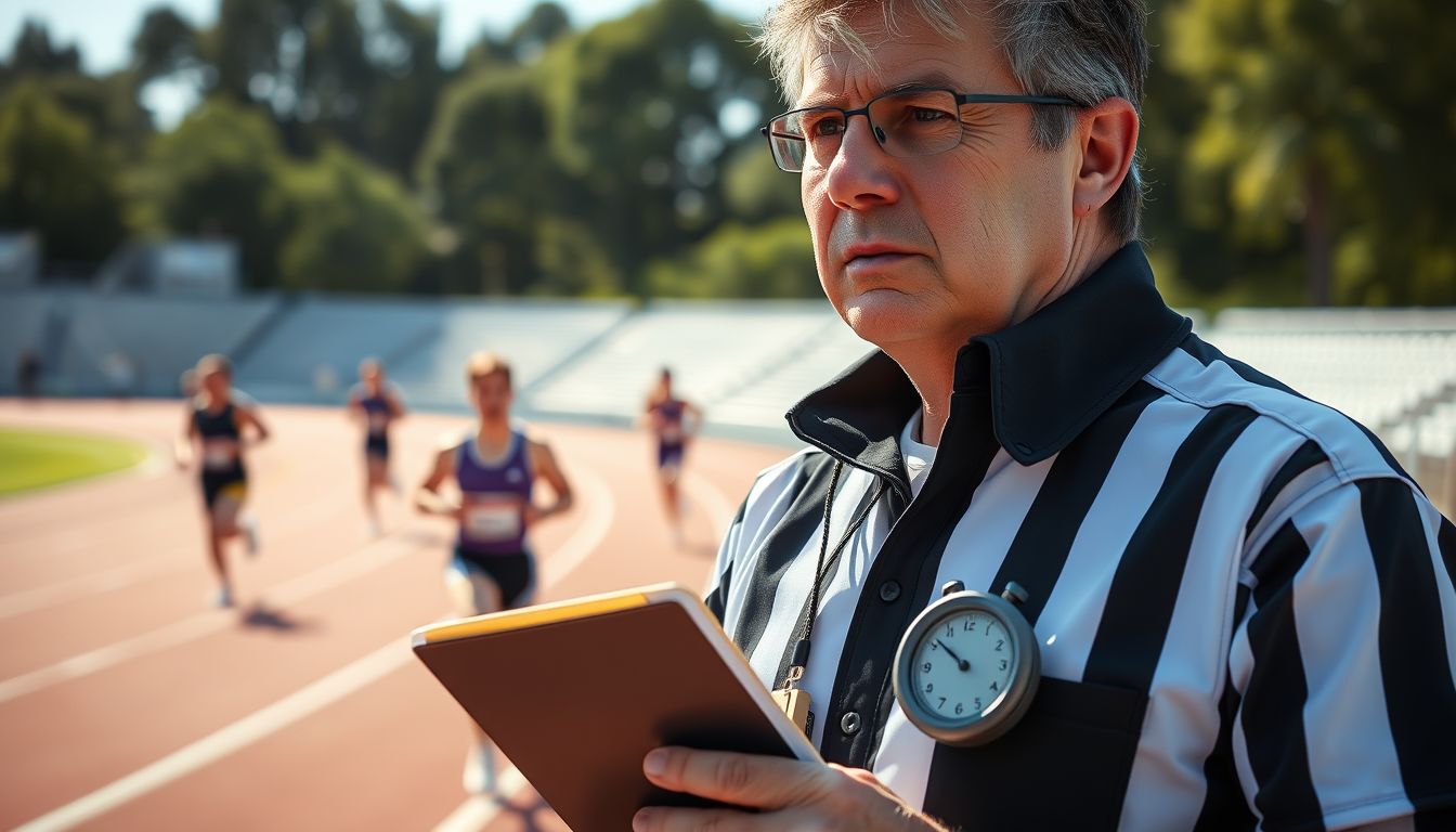 A versenybíró látása az igazságosságot és tisztességet szimbolizálja.