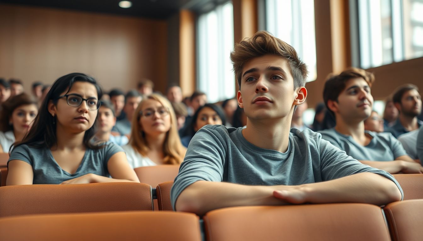 Az egyetemi előadás álomban a tudásvágy és szorongás jele.