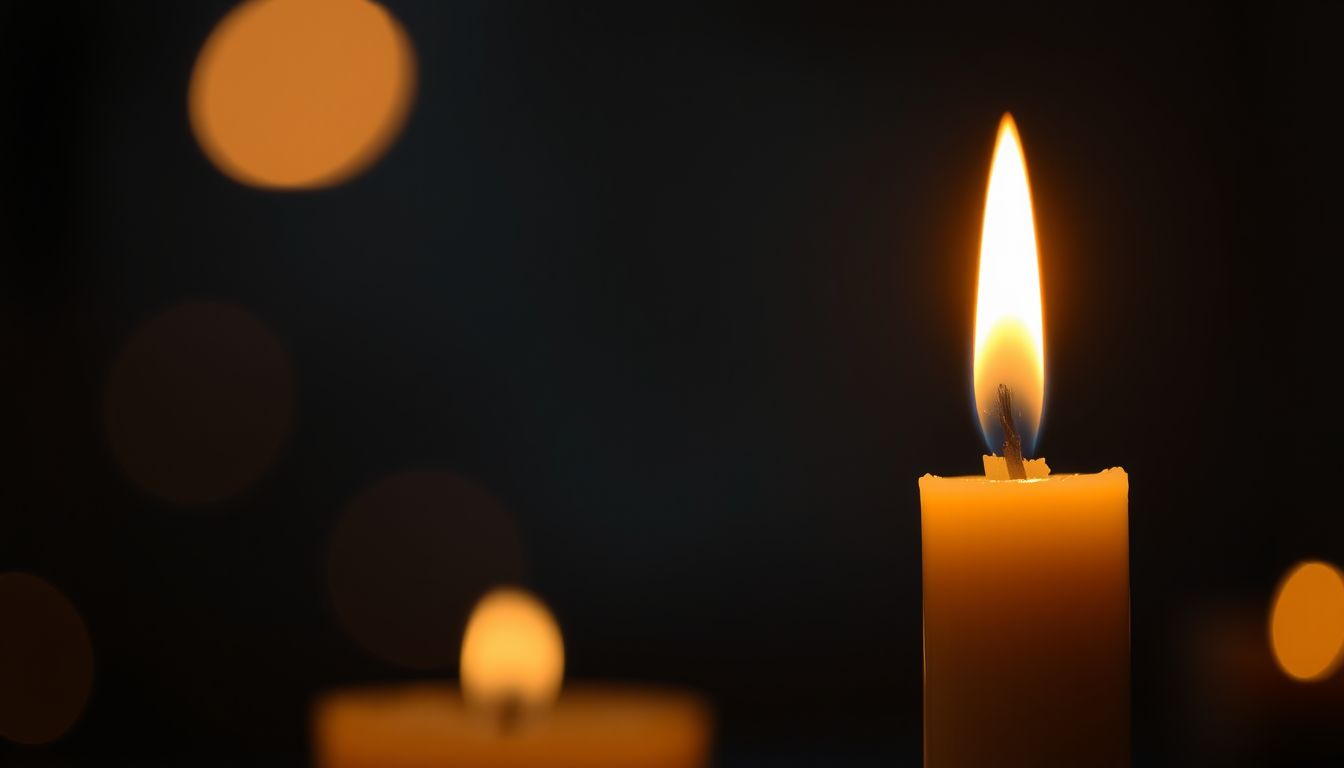 Az egyetlen mécses álomban a reményt és belső fényt jelképezi.