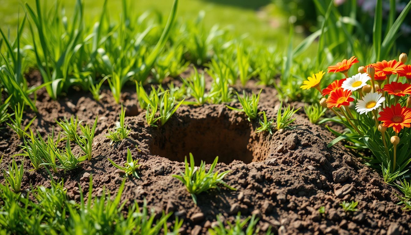 A kertben lévő gödör az elfojtott érzelmek szimbóluma lehet.