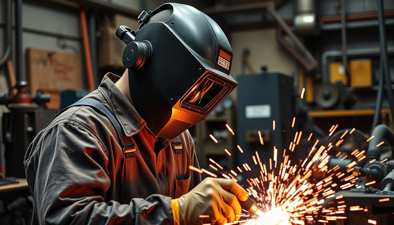 Hegesztés műhelyben álomban a megoldások keresését jelzi.