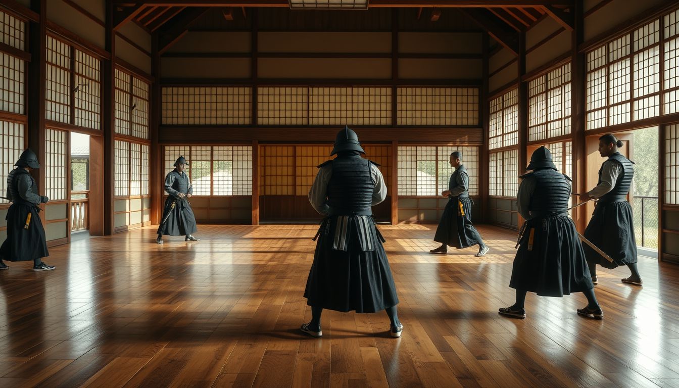 A kendó dojo álomban a belső harmónia és fejlődés jelképe.