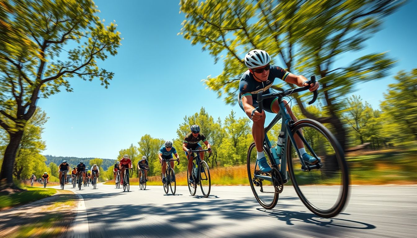 Álombeli kerékpárverseny az élet kihívásaira való felkészülést jelzi.