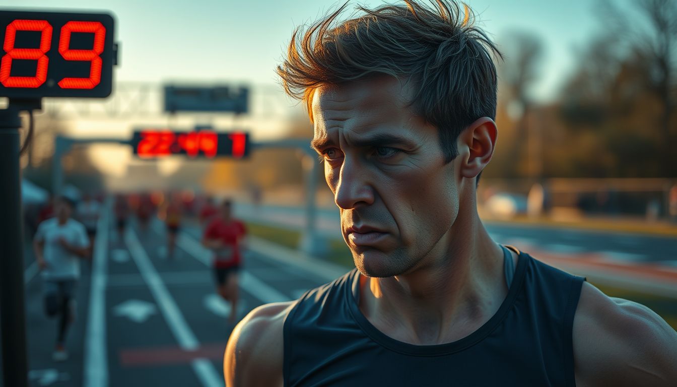 A késés a versenyről a megfelelési szorongást jelzi.