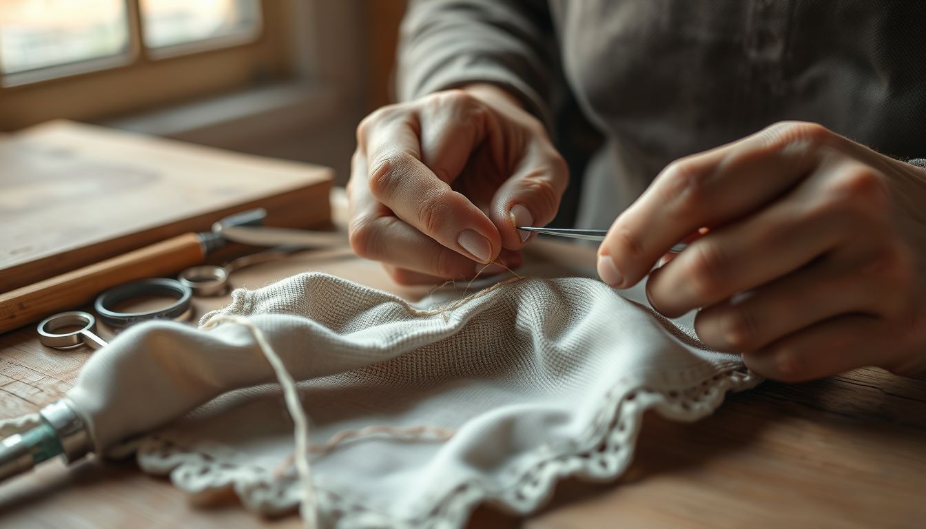 A kézimunkák javítása az önfejlesztés és kitartás szimbóluma.