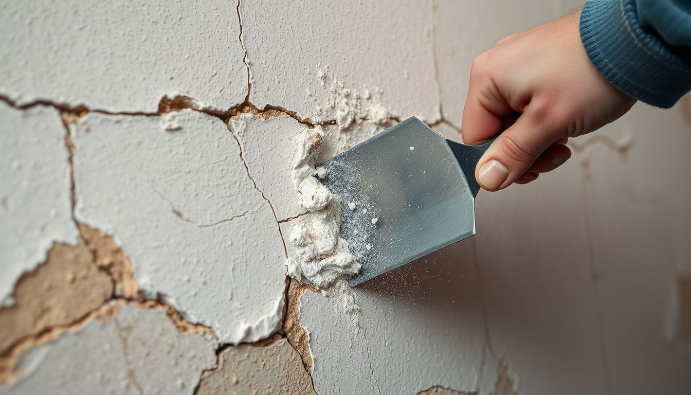 A vakolat lekaparása belső elengedést és megújulást jelképez.