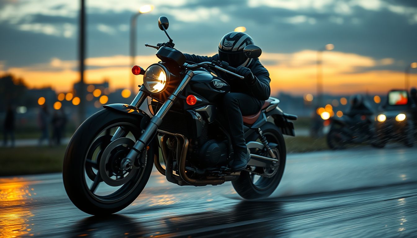 Motorbaleset álomban a kontrollvesztés és félelem szimbóluma.