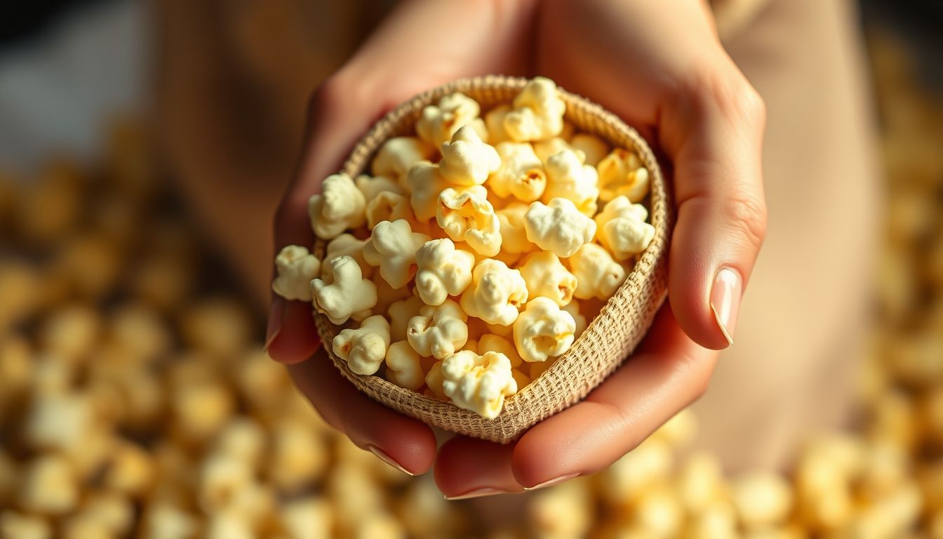 Álmunkban a popcorn zsákkal teli zseb vidám apró örömöt jelképez.