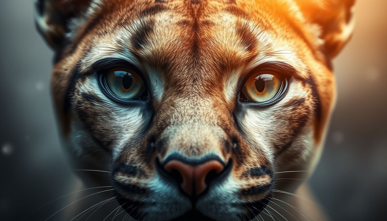 A puma szemei az álomban a lélek mély tisztánlátását jelzik.
