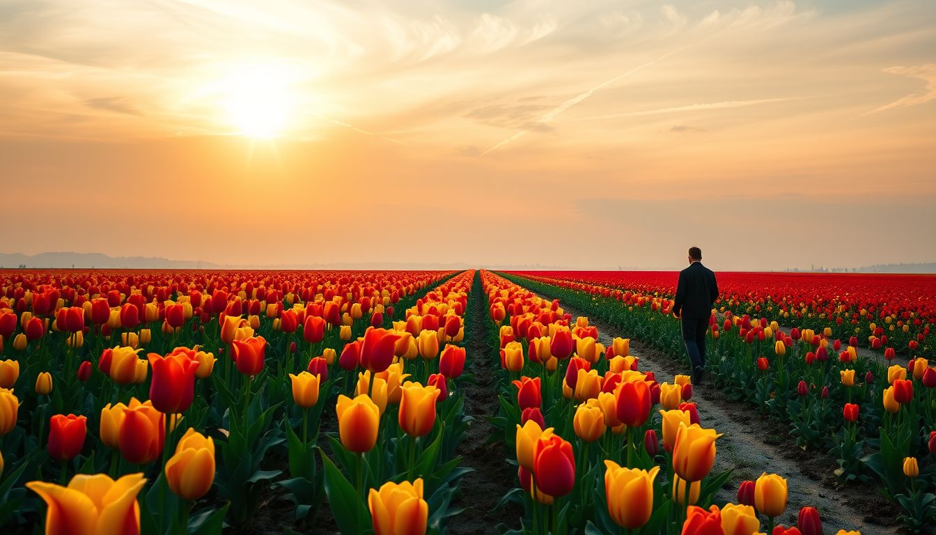 Az álombéli tulipánmező a kiteljesedő szabadság szimbóluma.