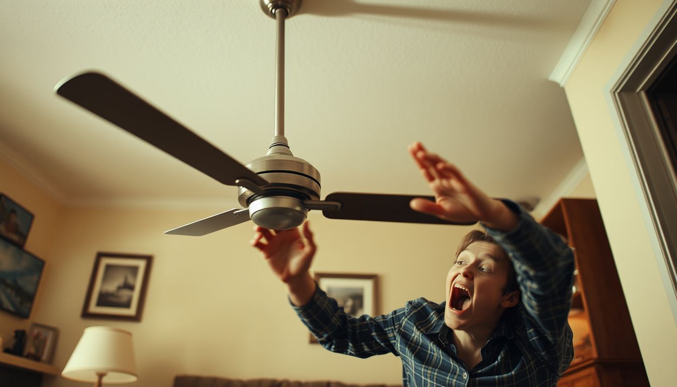 Álmodni leeső ventilátorról: veszély és váratlan sérülés jelképe.