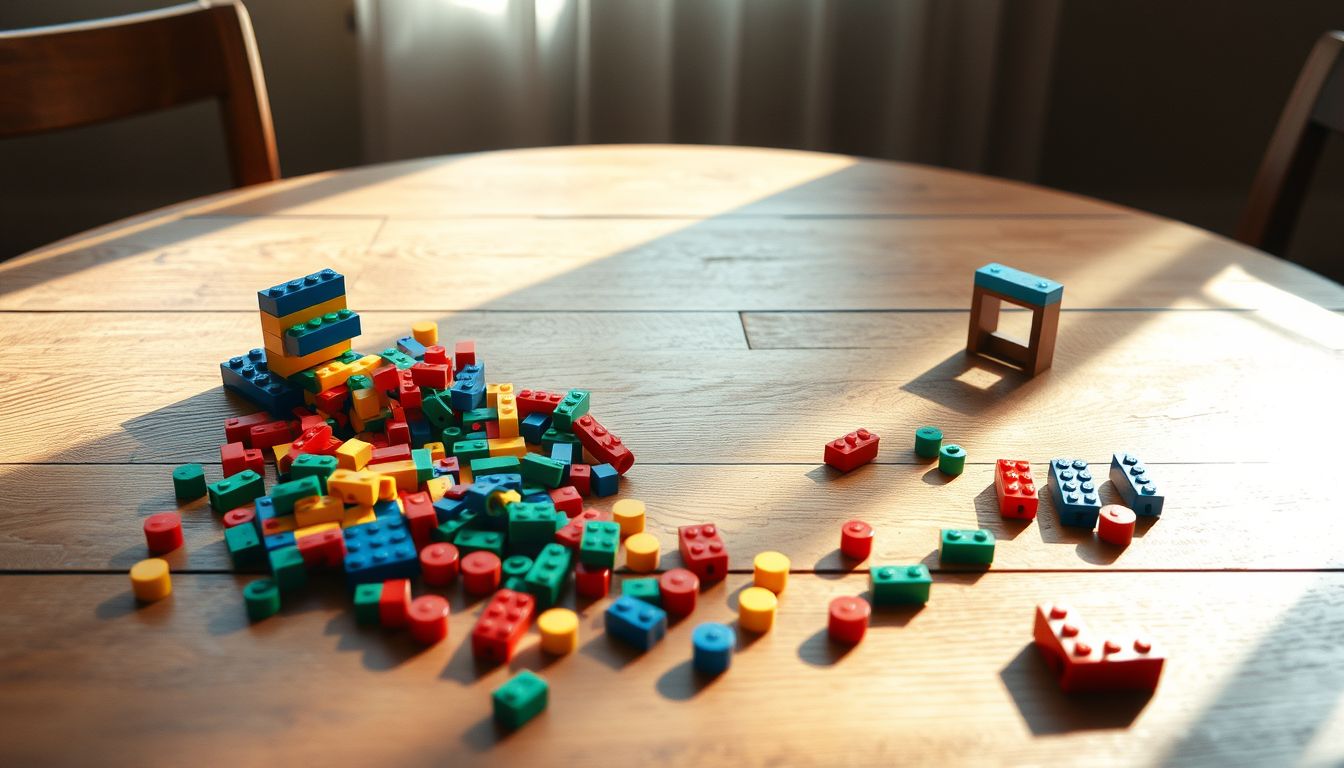 Álom a 22. Lego kockák hiányáról az építkezési akadályt jelzi.