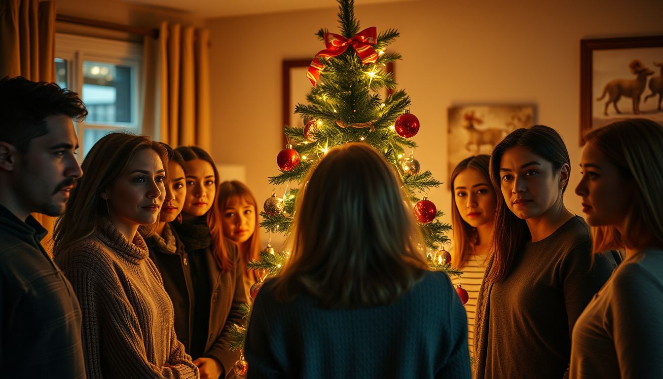 Álomban idegenek a karácsonyfa körül váratlan változást jeleznek.