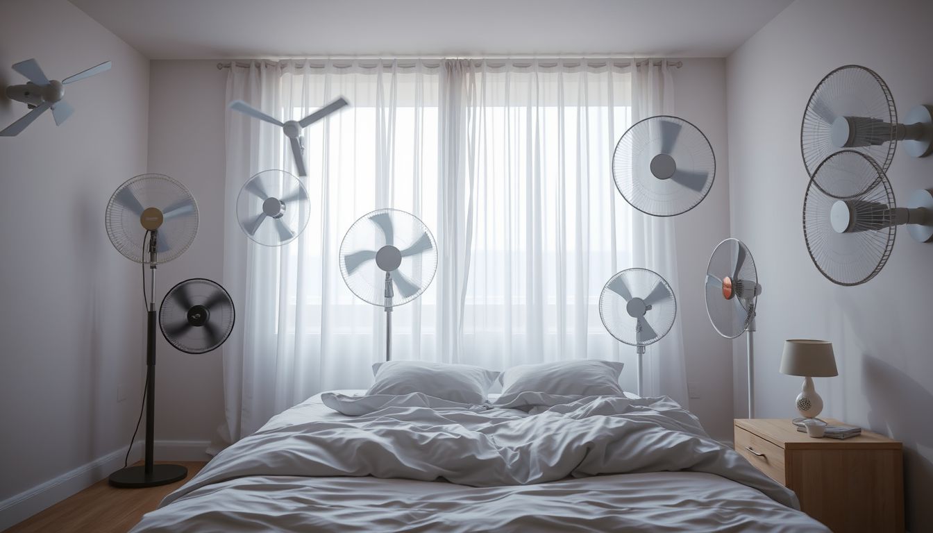Több ventilátor álomban a változó környezet jelképe lehet.
