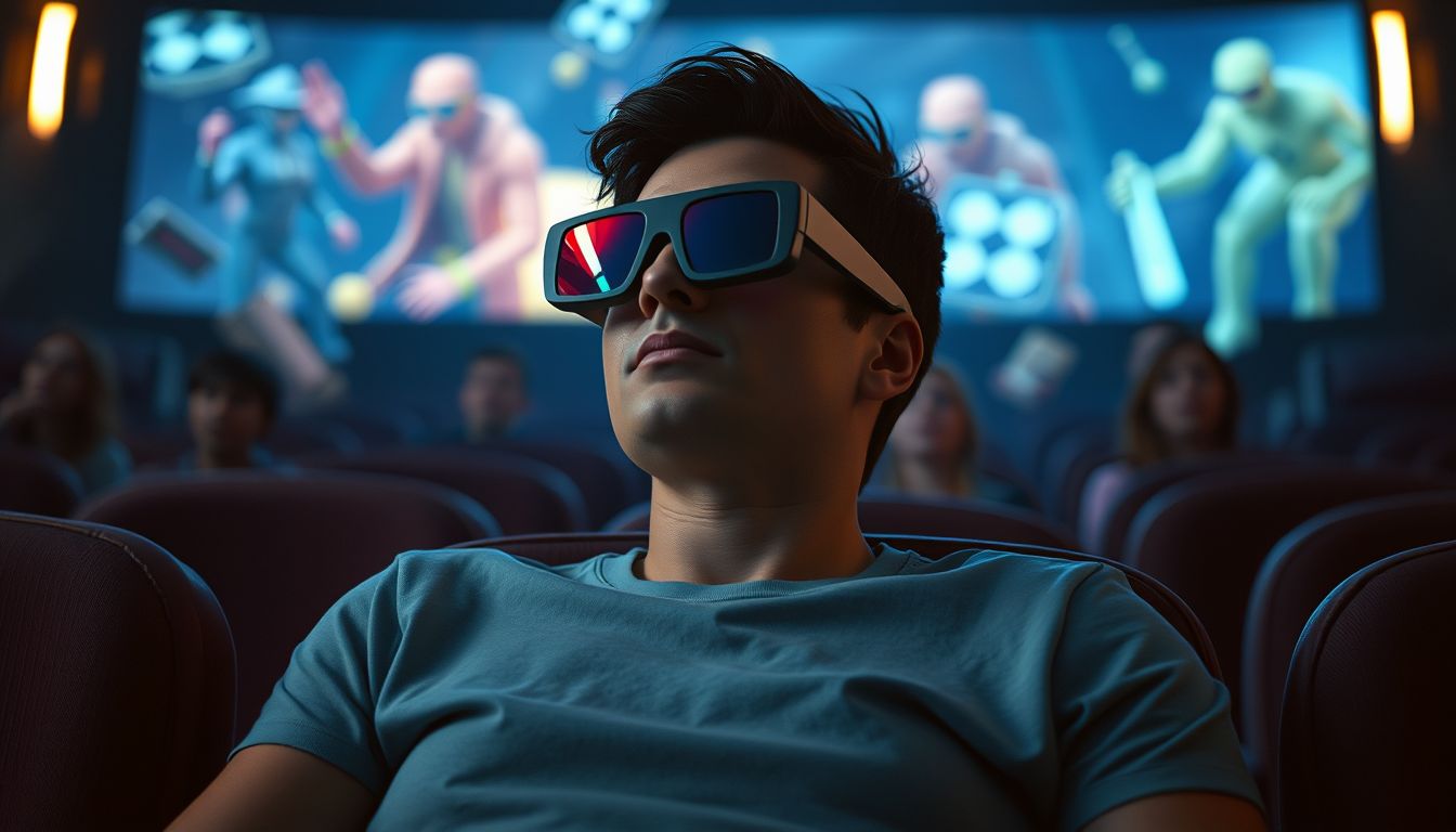Álmodban 3D film nézése az élmény mélységét jelzi.