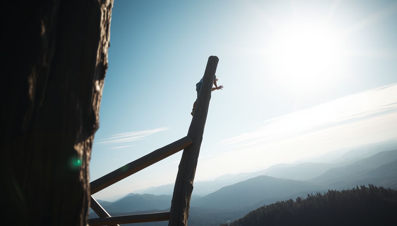 A gerendára mászás álomban a kitartás és célok jelképe.