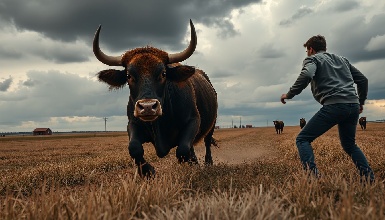 Álmodni szarvasmarha támadásáról veszélyekre és konfliktusokra figyelmeztet.