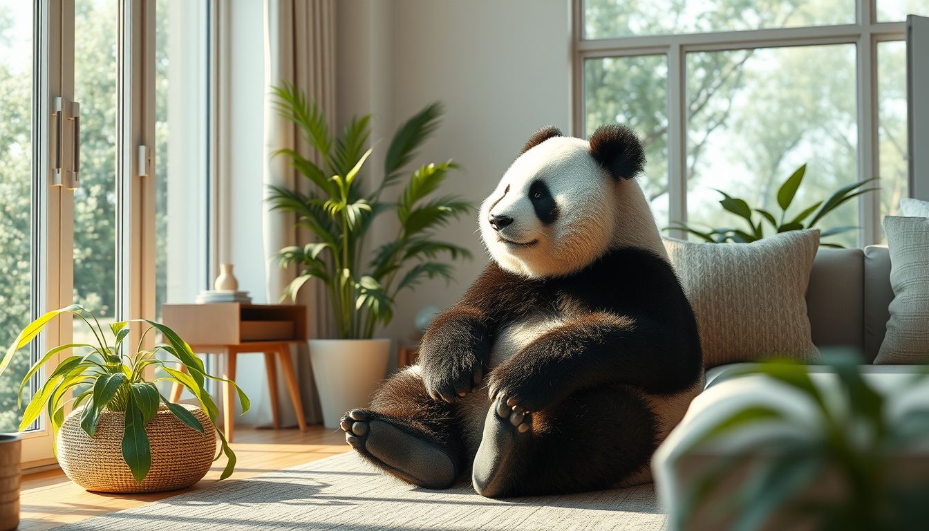 A panda a béke és harmónia jelképe az álmaidban.